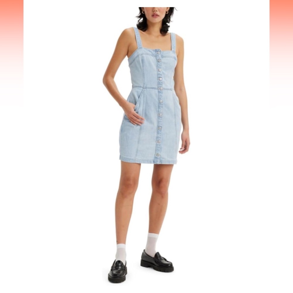 Levi’s Drea Dress - Light Denim Dress Size Small Cool Poole 2